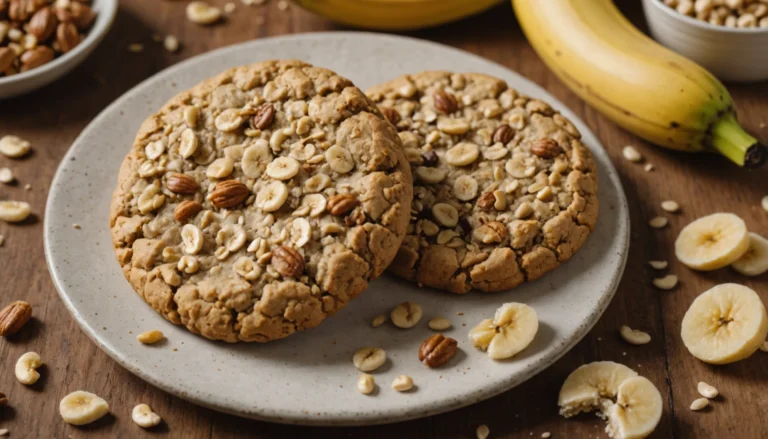 cookies banane avoine beurre de cacahuète