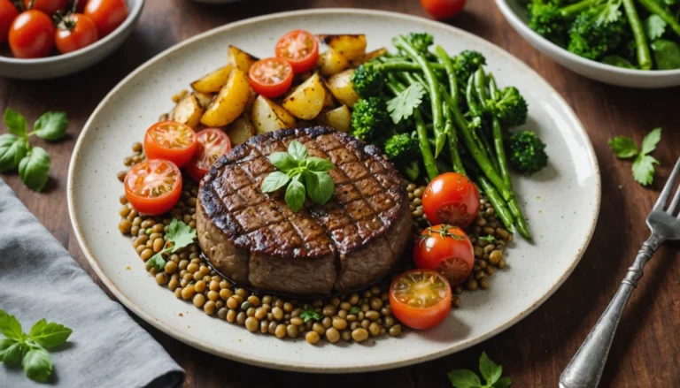 steak végétal lentilles