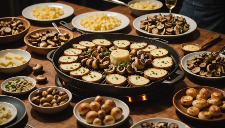 raclette champignon cru ou cuit