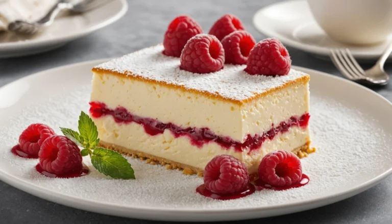 bavarois framboise vanille