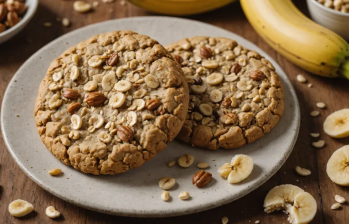 cookies banane avoine beurre de cacahuète