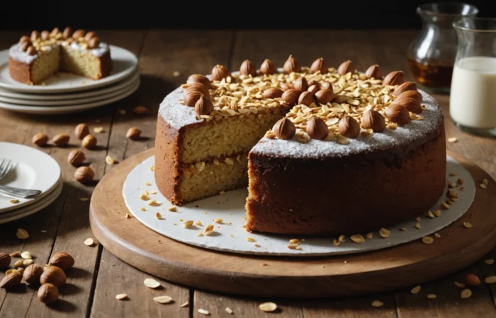 gateau au noisette et amande