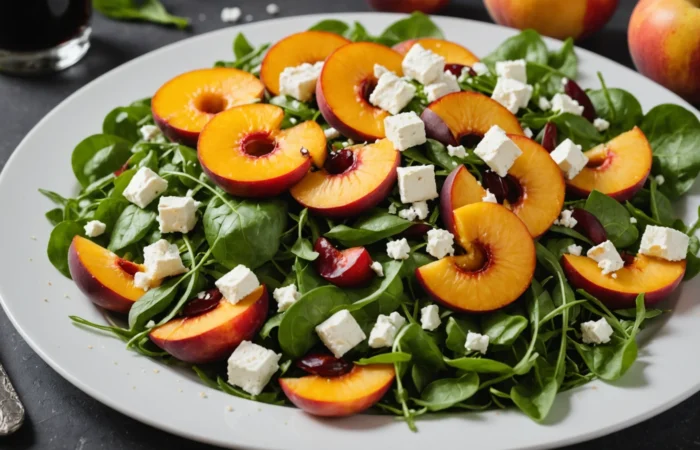 salade nectarine feta